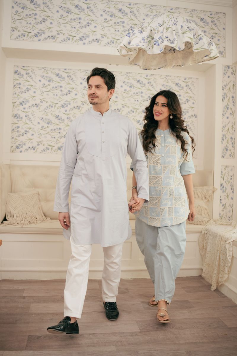 Leon Men - ELLA BLUE - Lawn - 2 Piece