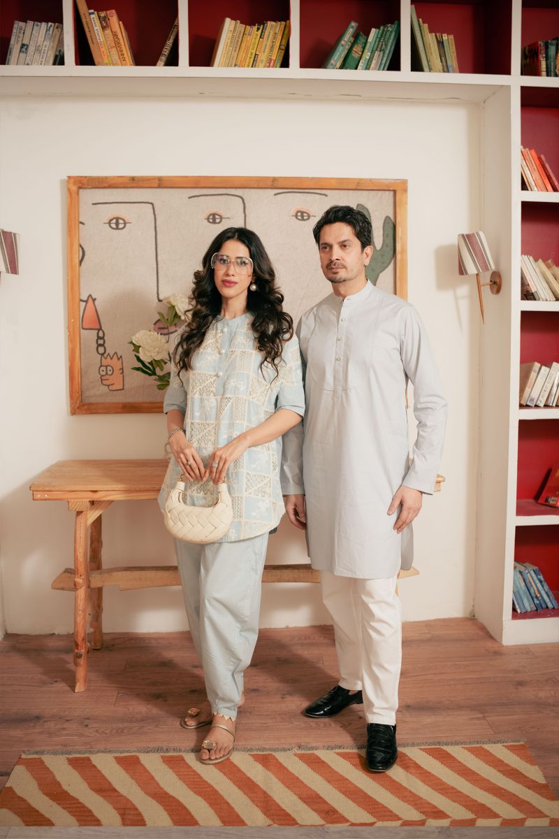 Leon - ELLA BLUE - Lawn - 2 Piece