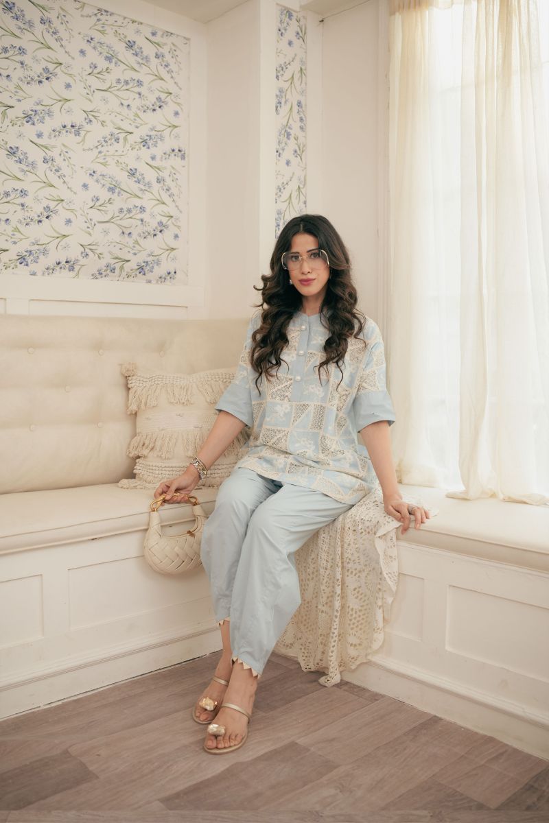 Leon - ELLA BLUE - Lawn - 2 Piece
