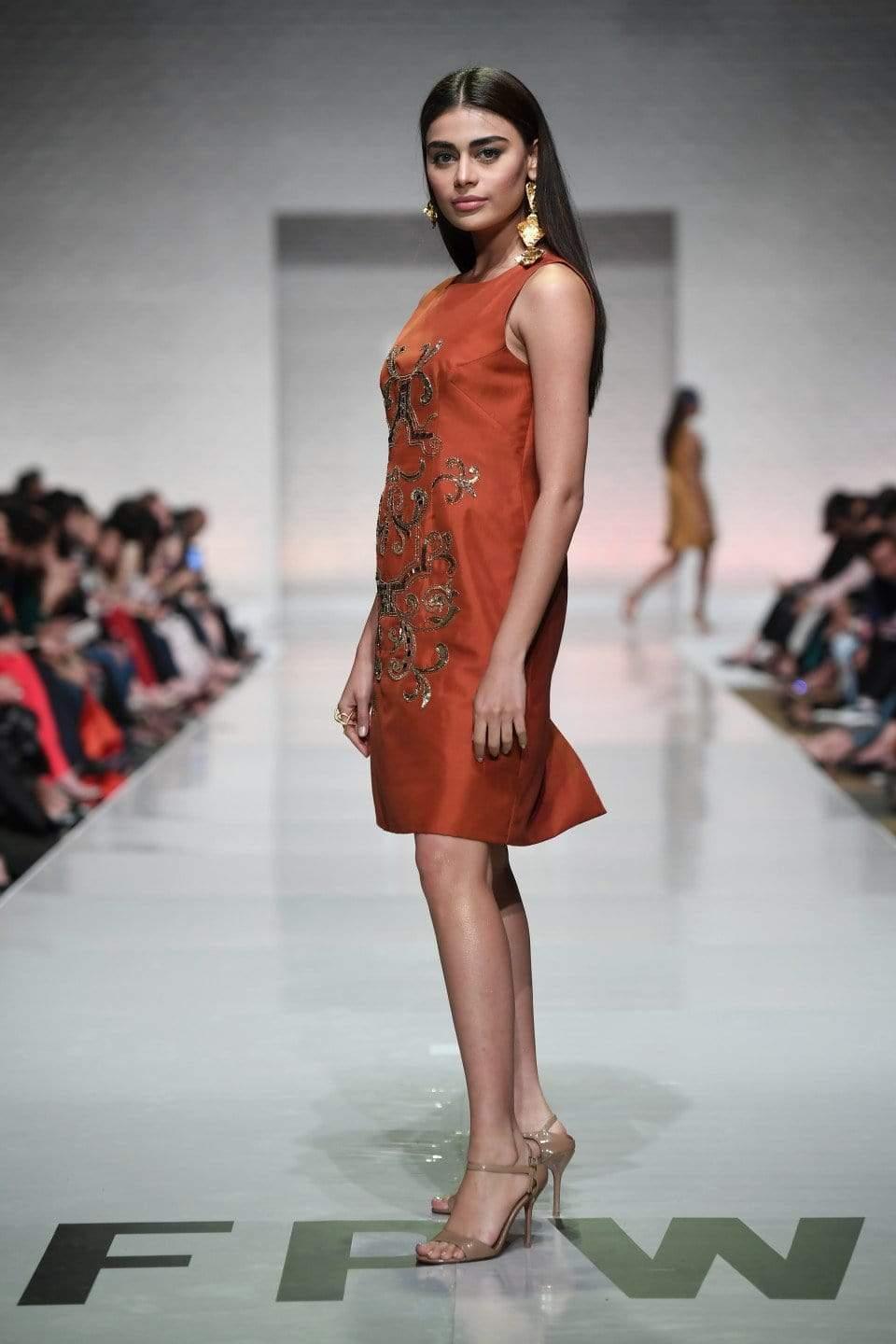 Yasmin Zaman - Rust Tunic Style Shirt