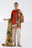 Sana Safinaz - Printed Dobby Suit For Women - 2 Piece