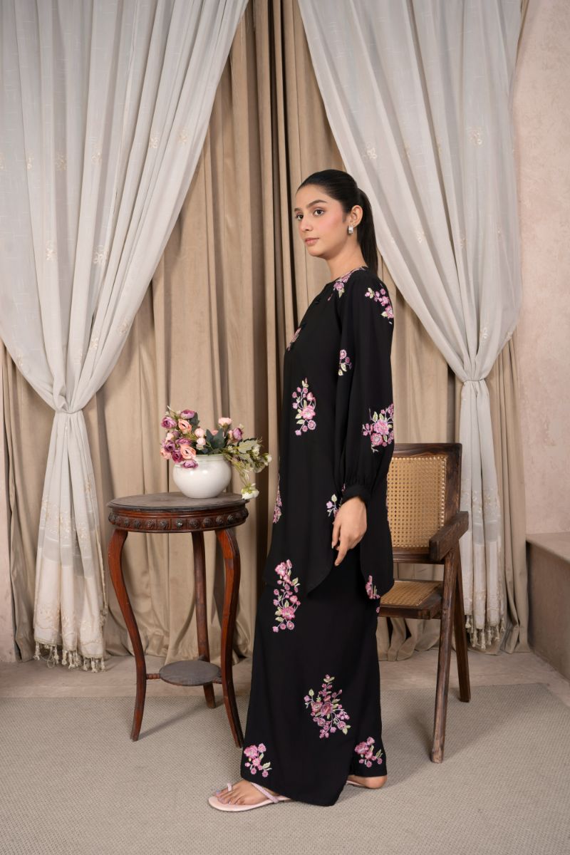 Reema Ahsan - Fara - Georgette - Multi Black - 2 Piece