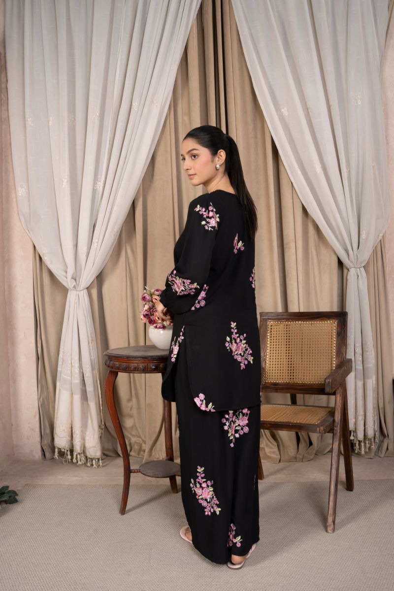 Reema Ahsan - Fara - Georgette - Multi Black - 2 Piece