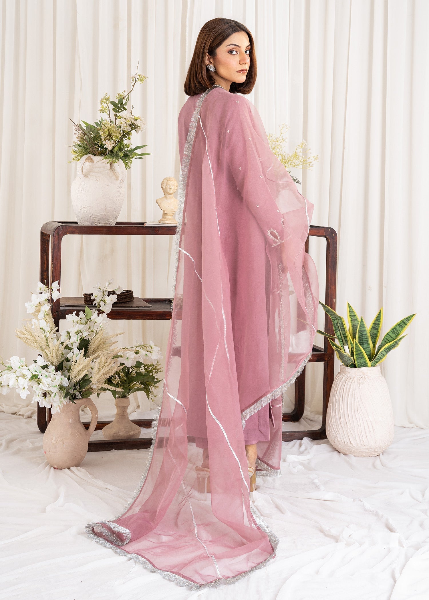 Allure by IH - AIDA - Mauve - Katan Silk - 3 Piece
