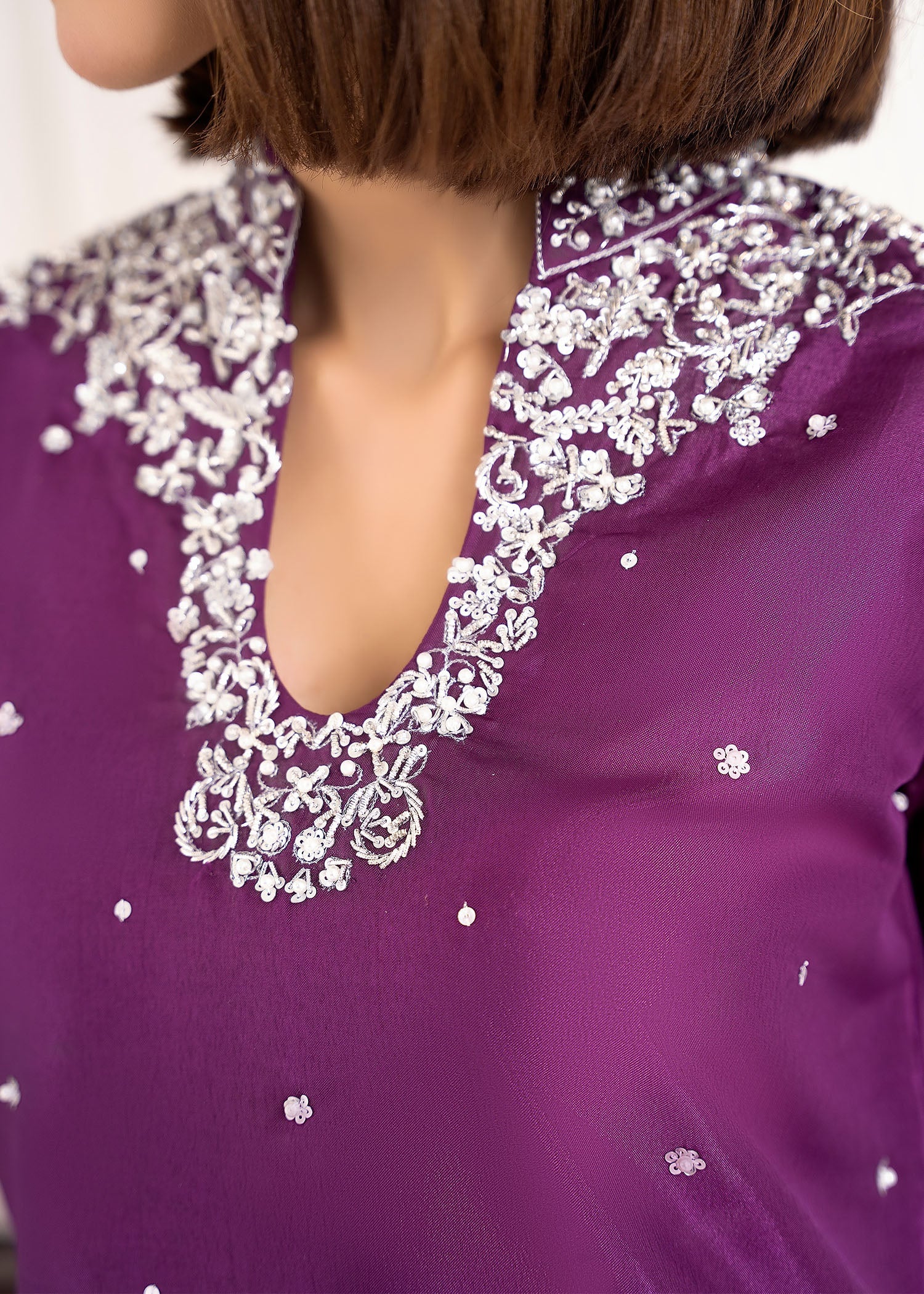 Allure by IH - SHANAYA - Purple - Raw Silk - 3 Piece