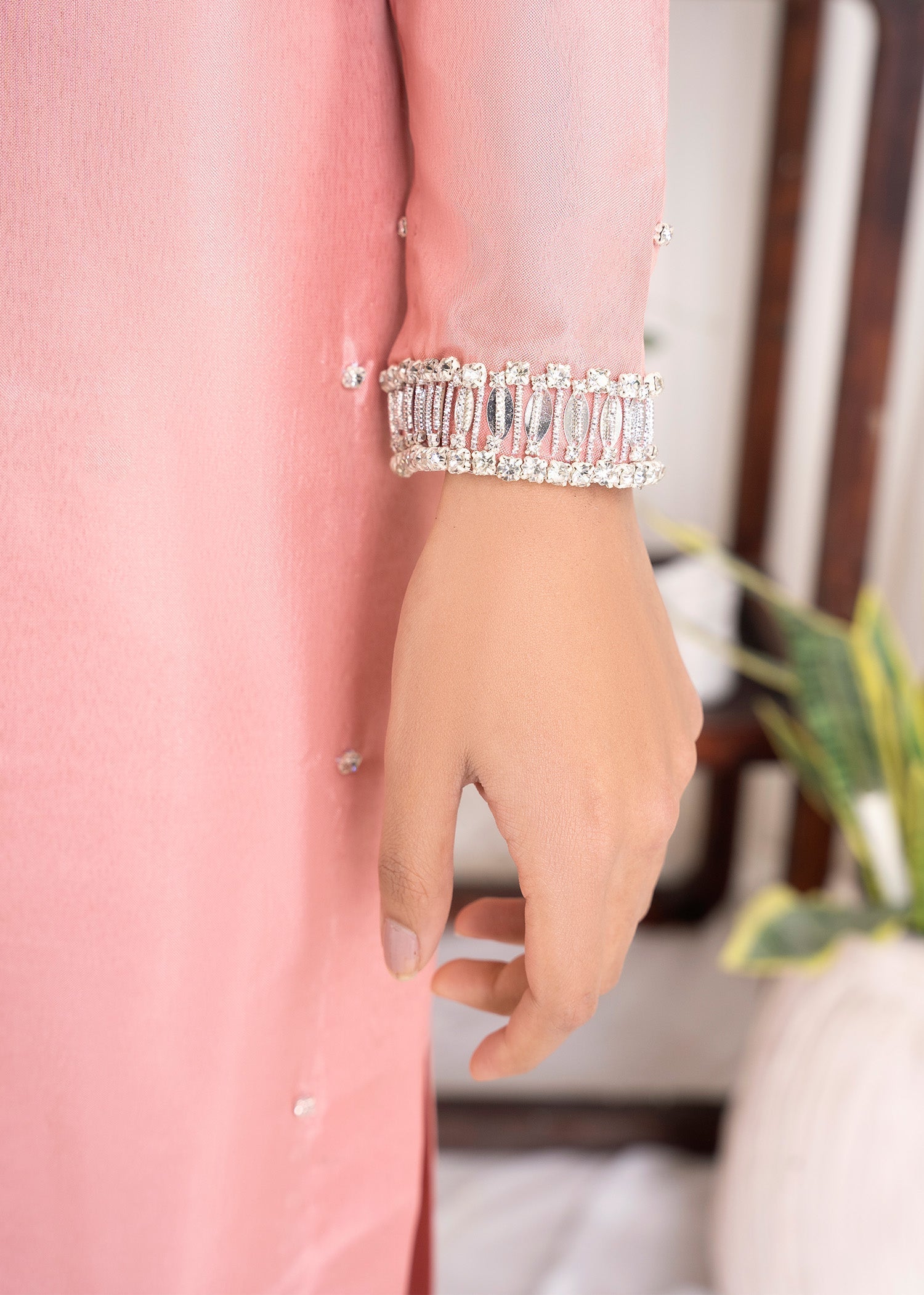 Allure by IH - NIA - Blush Pink - Raw Silk - 3 Piece