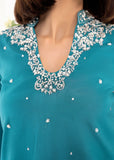 Allure by IH - RAHA - Teal - Raw Silk - 3 Piece