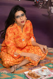 Gulabo - TOILE BURGUNDY - Coral/Maroon - Raw Silk - 2 Piece