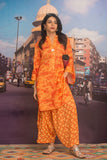 Gulabo - TOILE BURGUNDY - Coral/Maroon - Raw Silk - 2 Piece