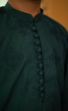 Cheeco Chic - Blended Cotton Kurta Pajama For Boy - Green - 2 Piece