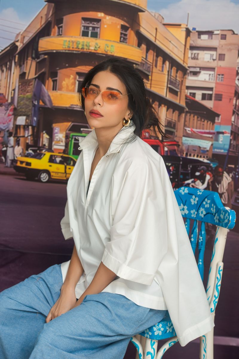 Gulabo - SAMBA SHIRT - White - Cotton Stretch - 1 Piece