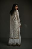 Gulabo - GILDED SUIT - Embroidered Chiffon & Blended crepe - White & Gold - 3 Piece