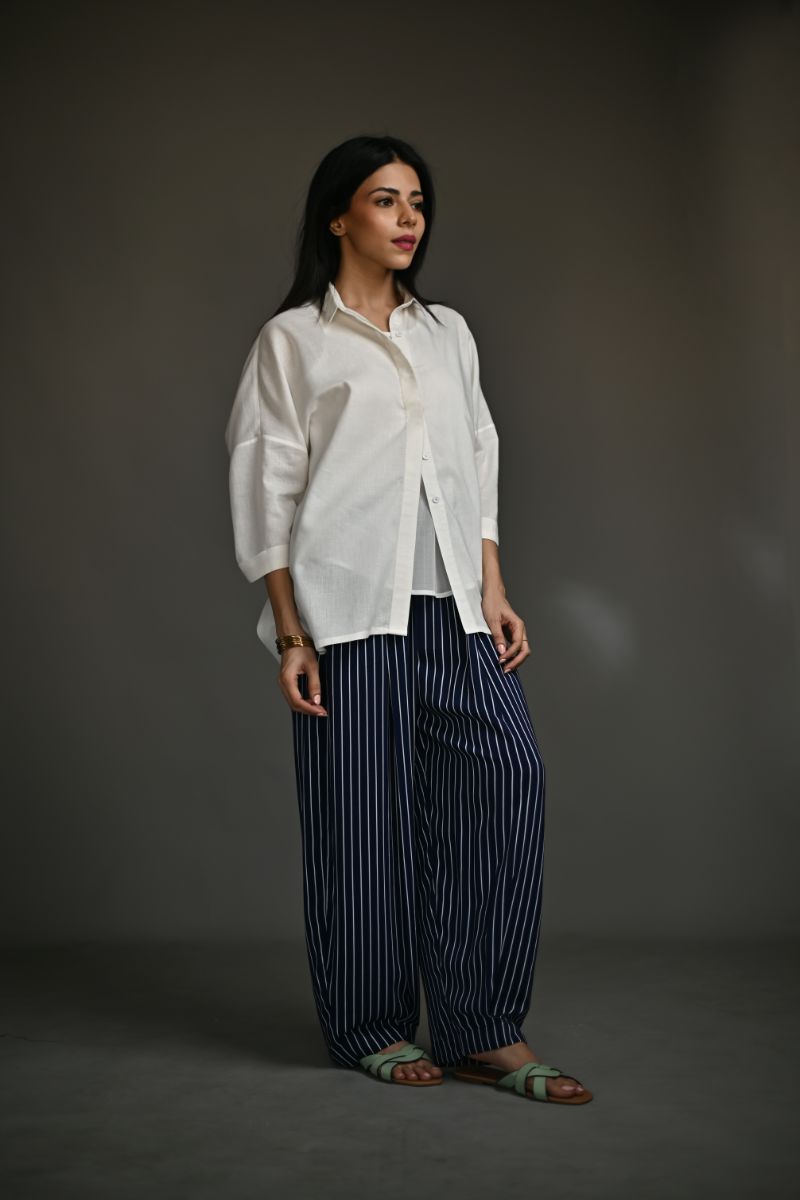 Gulabo - TWIN SET - Irish Linen & Swiss lawn - White - 2 Piece