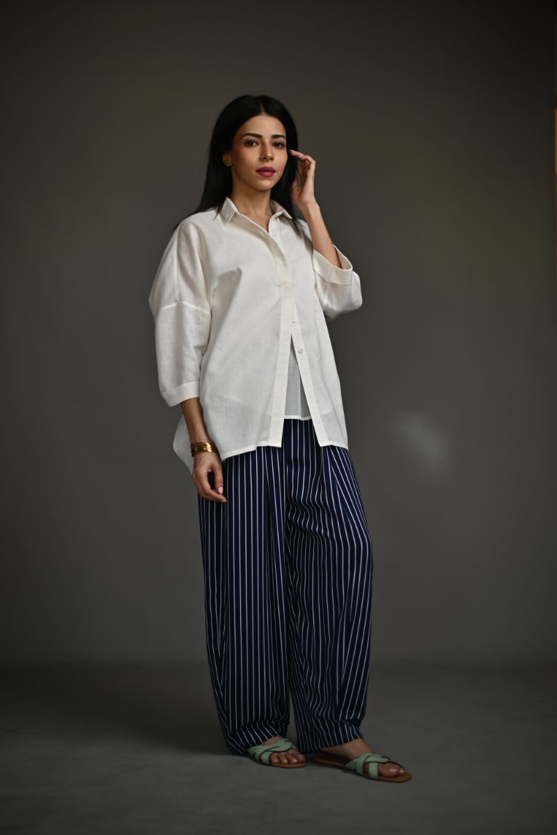 Gulabo - TWIN SET - Irish Linen & Swiss lawn - White - 2 Piece