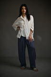 Gulabo - TWIN SET - Irish Linen & Swiss lawn - White - 2 Piece
