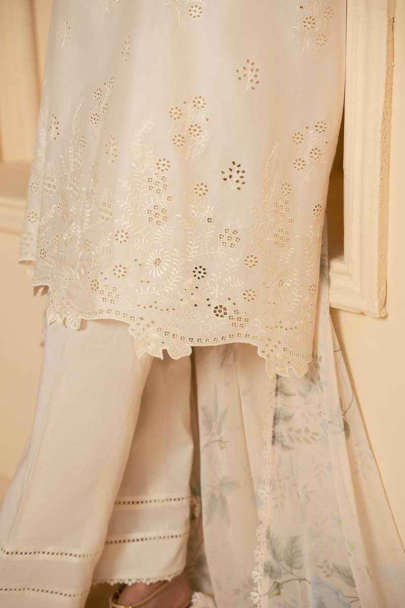 Cross Stitch - GARDENIA MUSE - Chikankari Lawn - 3 Piece - Unstitched