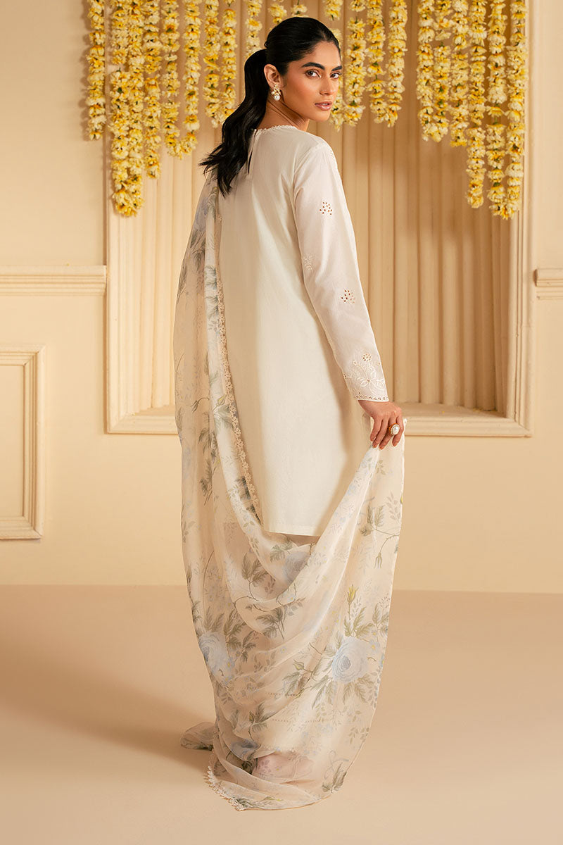 Cross Stitch - GARDENIA MUSE - Chikankari Lawn - 3 Piece - Unstitched