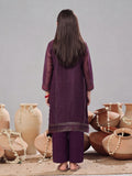 Oaks Embroidered Organza Co-ord set Purple 2 Piece