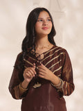 Oaks - Fancy Pret Kurti Masoori Maroon  - 1 Piece