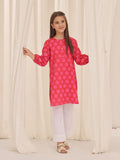 Oaks - Printed Pret Kurti Cotton Dark Orange  - 1 Piece