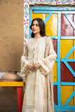Laleen - Glided Glow Cotton Silk Suit For Women - Beige - 3 Piece