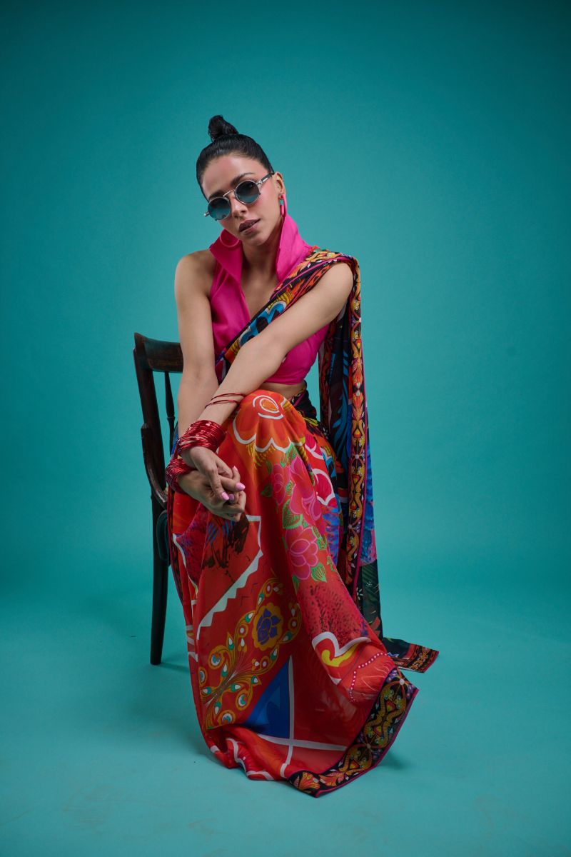 Gulabo - FLAMINGO BLOUSE - Cotton Lawn - Hot Pink - 1 Piece