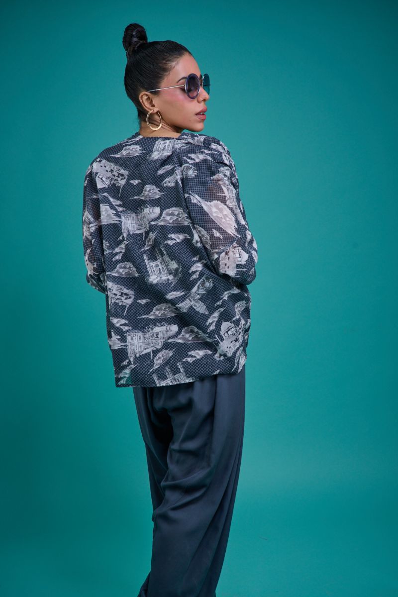 Gulabo - NOIR TOILE JACKET - Swiaa Lawn - Black - 1 Piece