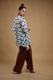 Gulabo - DOT & DUNE - Swiss Lawn & Bosky - Black & White - 2 Piece