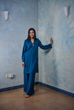 Gulabo - Aqua - Blended Heavy Crepe - Teal - 2 Piece