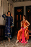 Pinktree - Gulnaar - Orange & Hot Pink - Pure Silk - 3 Piece
