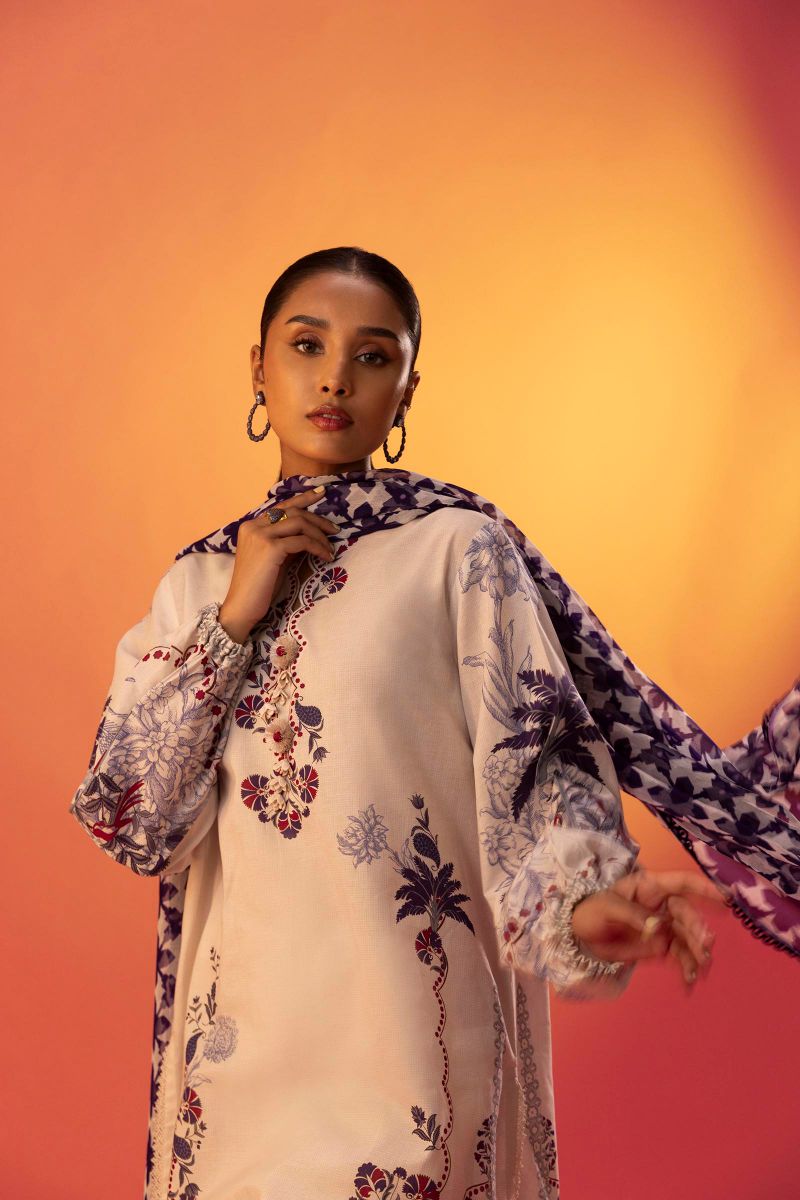 sana Safinaz - H252-001A-2I - Lawn - 2 Piece - Unstitched