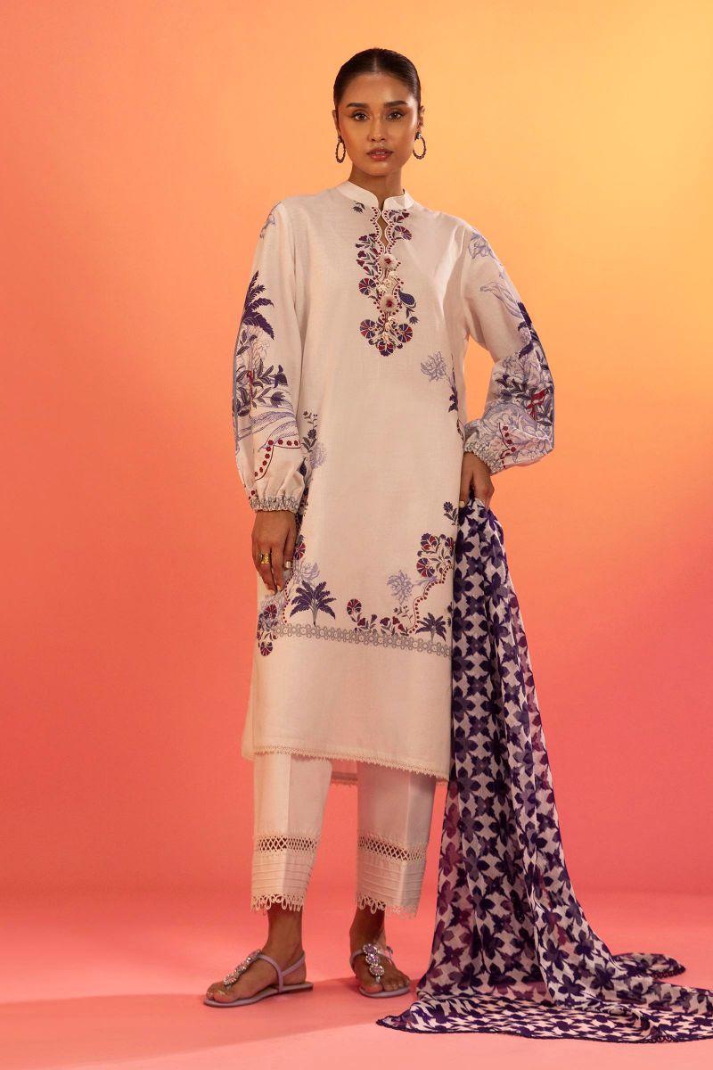 sana Safinaz - H252-001A-2I - Lawn - 2 Piece - Unstitched