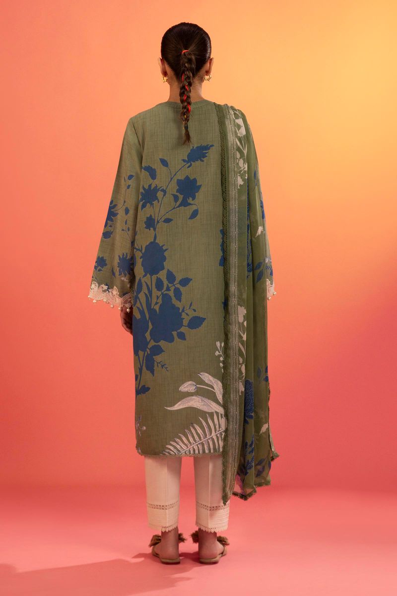 sana Safinaz - H252-004B-2BI - Lawn - 2 Piece - Unstitched