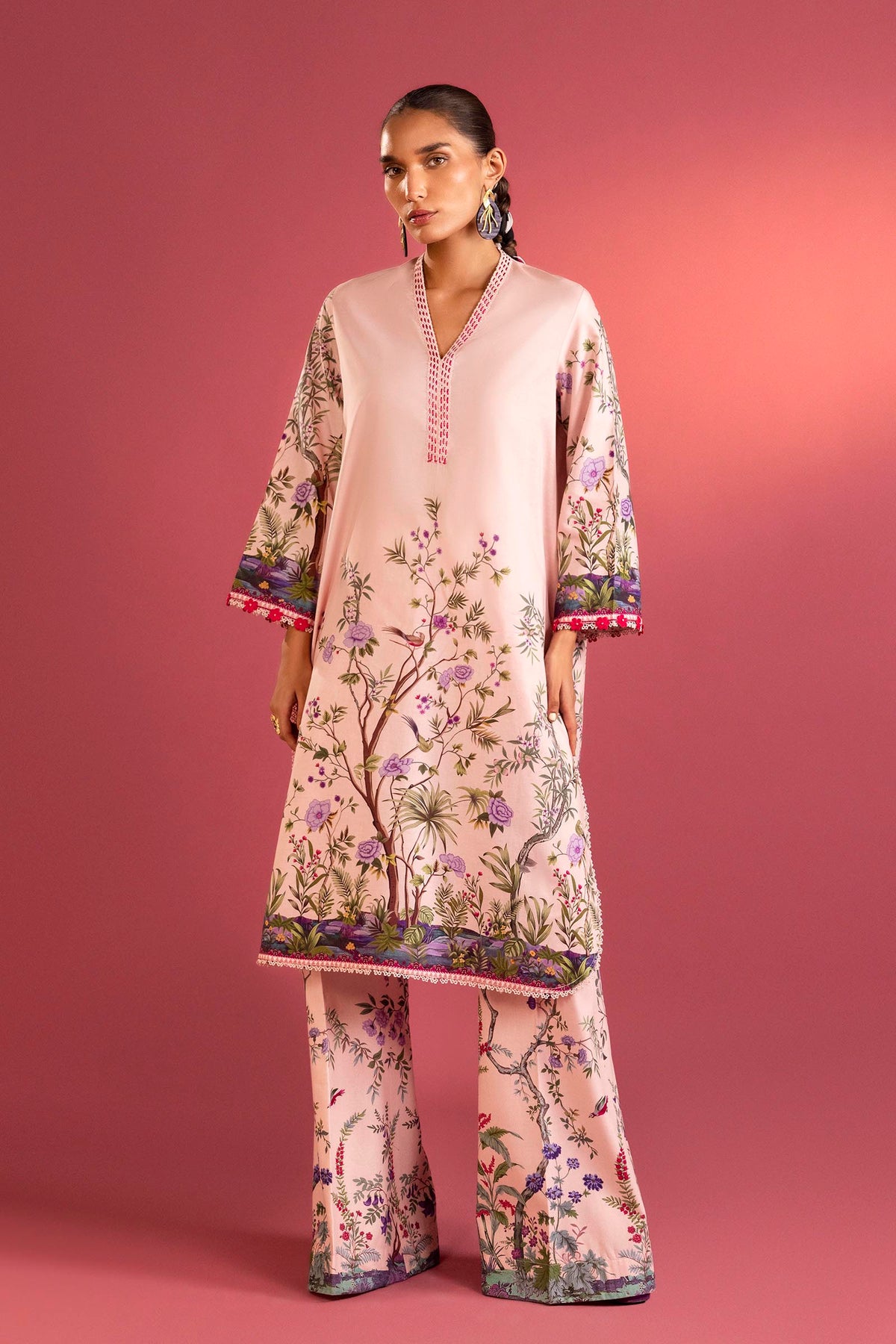 Sana Safinaz - Printed Lawn Suit For Women - 2 Piece