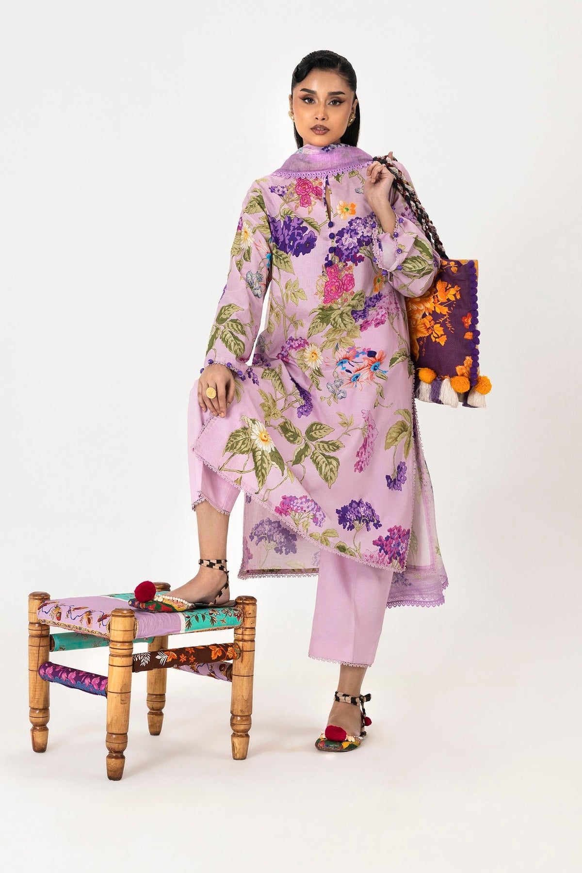 Sana Safinaz - Mahay Lawn Suit For Women - 3 Piece