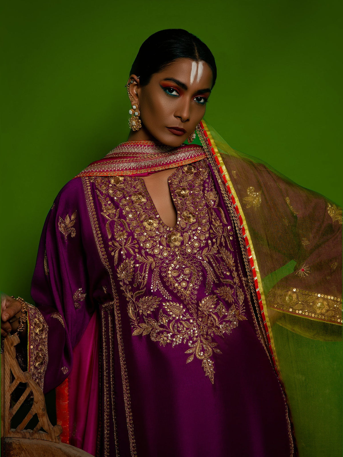 Sanam Chaudhri HEER Purple 2 Piece