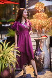 Syah - Baby Breath - Linen - Plum - 1 Piece