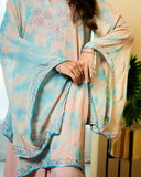 Urooj Atelier - Chiffon Suit For Women - Flamingo Pink - 3 Piece