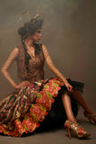 Shamaeel Ansari Gulnaar Royale Pishwas Multicolor 2 Piece