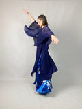 Maheem Khan - Midnight Symphony - NAVY - Blended Chiffon + Satin Silk - 3 Piece