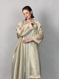Maheem Khan - Sheer Gold Opera Coat - GOLD - NRT MYSORI - 1 Piece