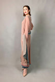 Gulabo - BLUSHING ROSE - Blended Chiffon + Satin Silk - Pink/Grey - 3 Piece