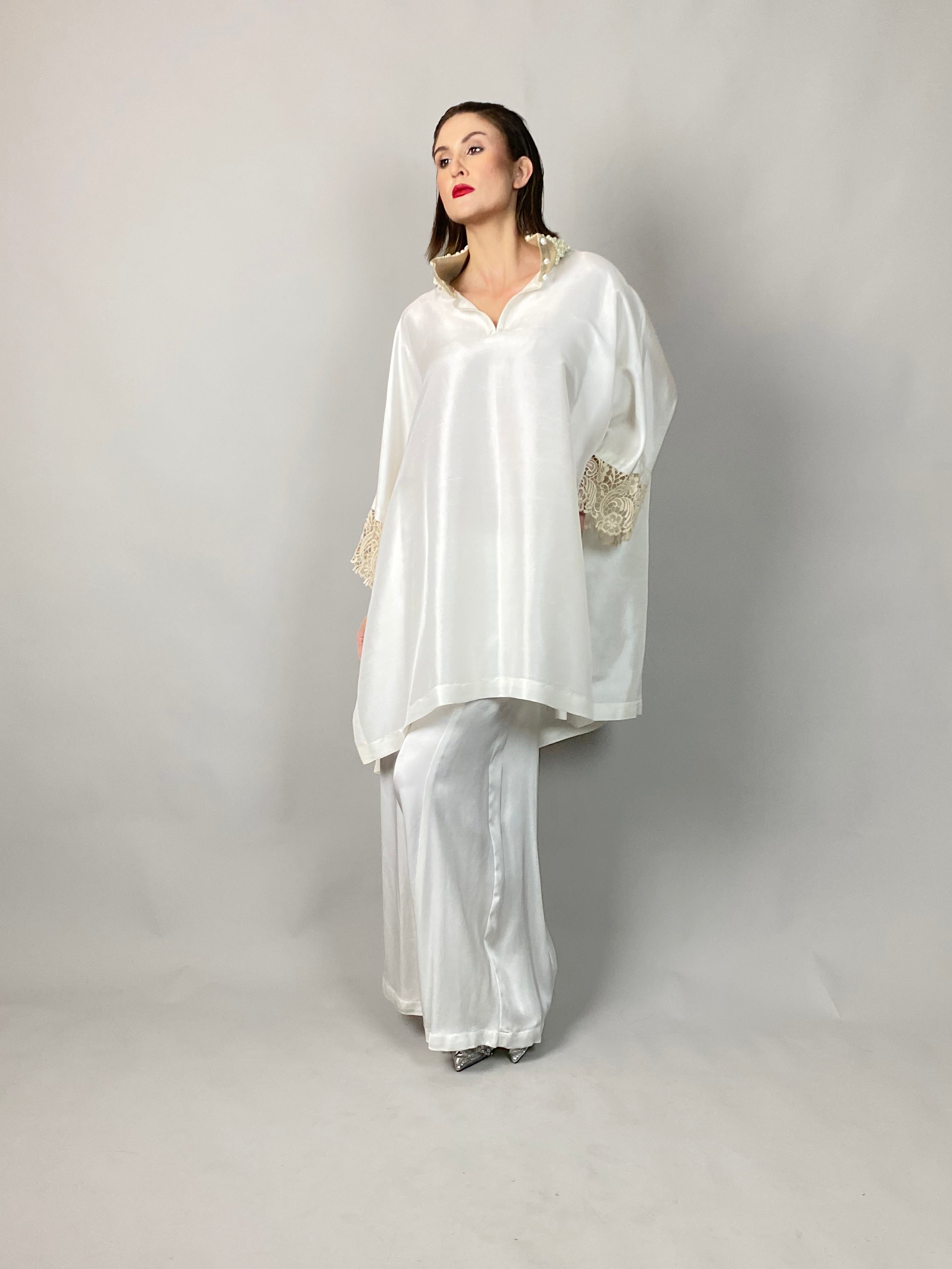 Maheem Khan - Lady In White - WHITE - RAW SILK - 1 Piece
