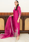 Allure By Ih - Paisley Raw Silk Suit For Women - Burnt Hot Pink - 3 Piece