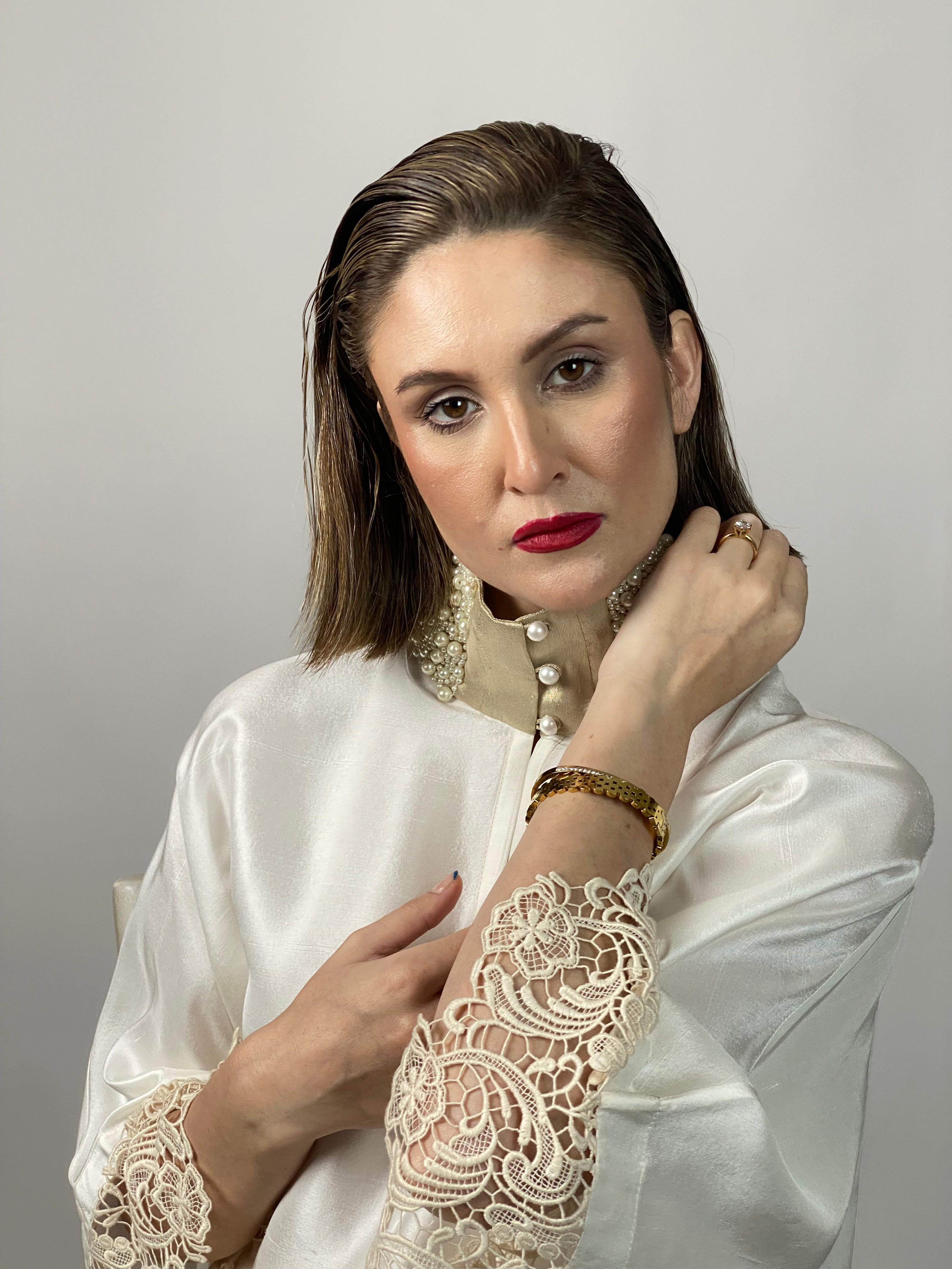 Maheem Khan - Lady In White - WHITE - RAW SILK - 1 Piece