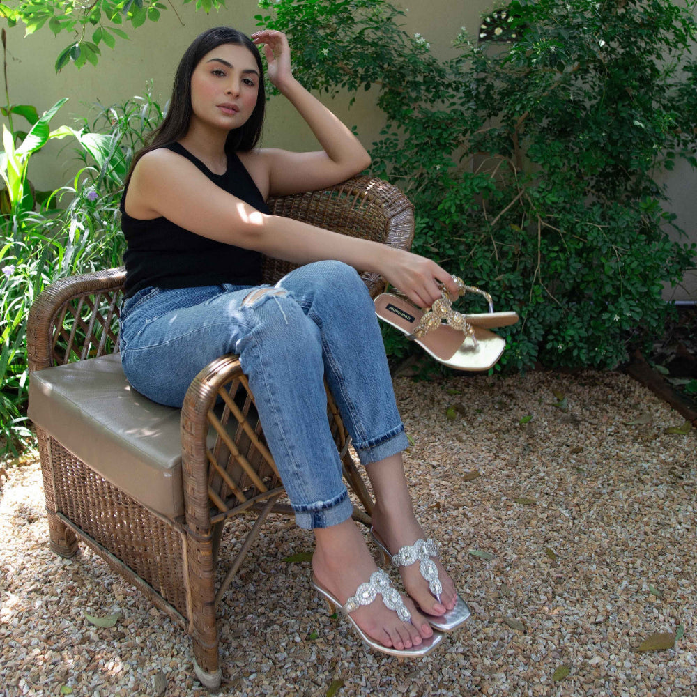 JootiShooti - Selena Silver Heels