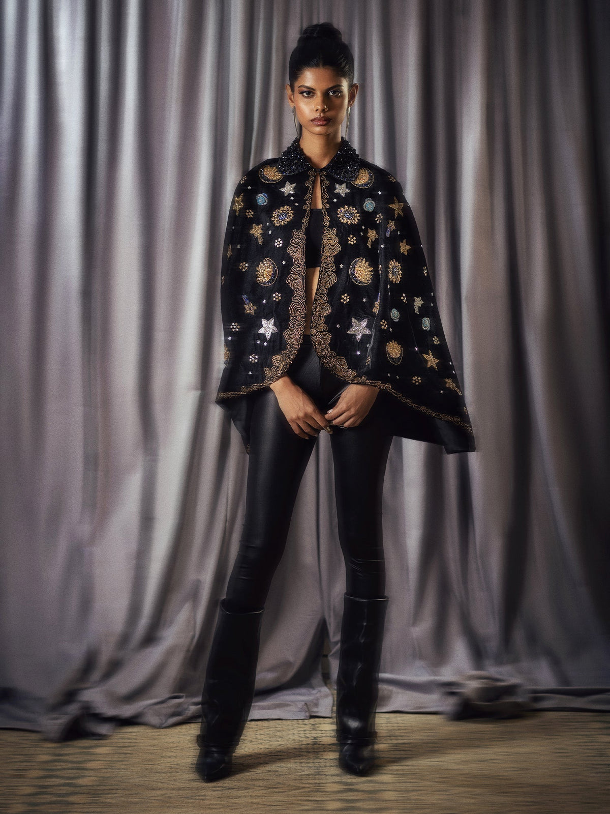 Sanam Chaudhri Schehrezade Jacket Black 1 Piece