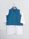 Kidoz Kloset - Peacock Blue Waistcoat Only For Boy