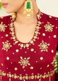Allure by IH - OLIVIA - Red - Raw Silk - 3 Piece