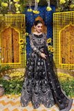 Yashfa Studio - Ghazal Organza Maxi For Women - Black - 2 Piece